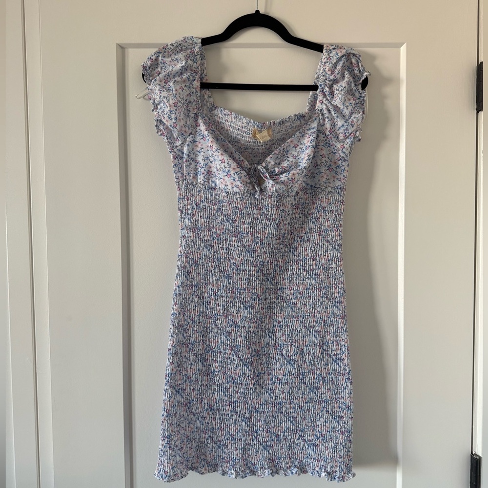Altar'd State Blue Floral Mini Dress
